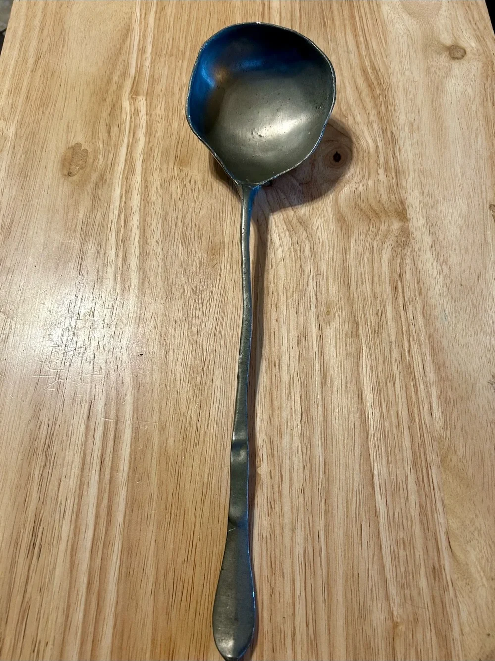 Vintage French Pewter Ladle - Hand Forged ETAIN 1920’s